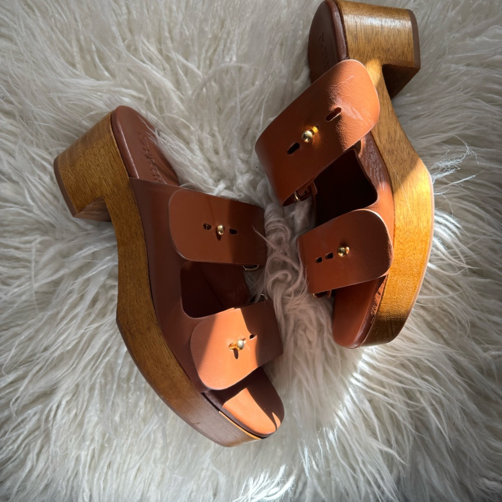 MERCEDES CASTILLO Lisanne Napa Leather Platform Sandals • size 6 - Picture 5 of 8